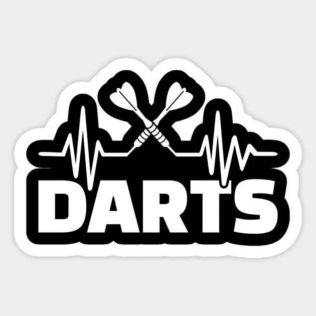 Darts frequency Sticker by Designzz